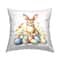 Stupell Industries Easter Bunny & Eggs Outdoor Printed Pillow